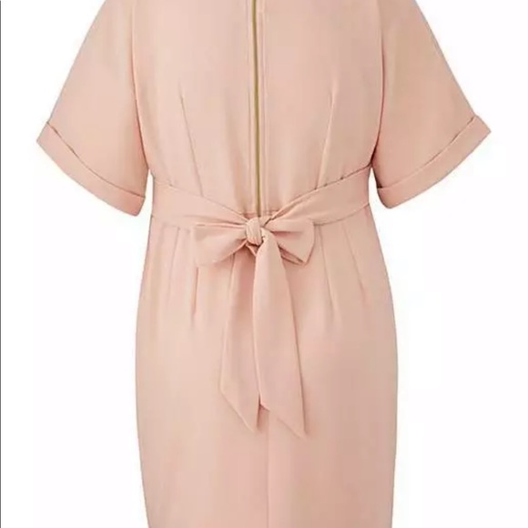 Closet Split Front Wiggle Dress Nude Pink Size - Picture 3 of 8